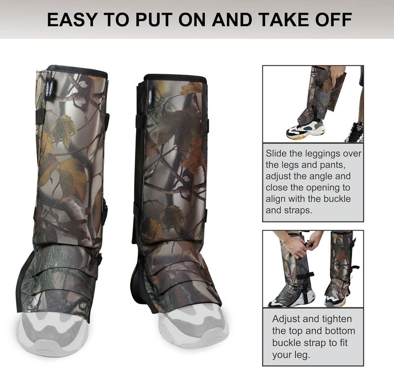 MDSTOP Snake Gaiters Leg Guards, Waterproof Snake Guards, Adjustable Snake Bite Protection for Lower Legs, Snake Chaps for Men&Women - Image 3